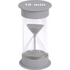 Přesýpací hodiny / časovač - 15 minut (šedé)