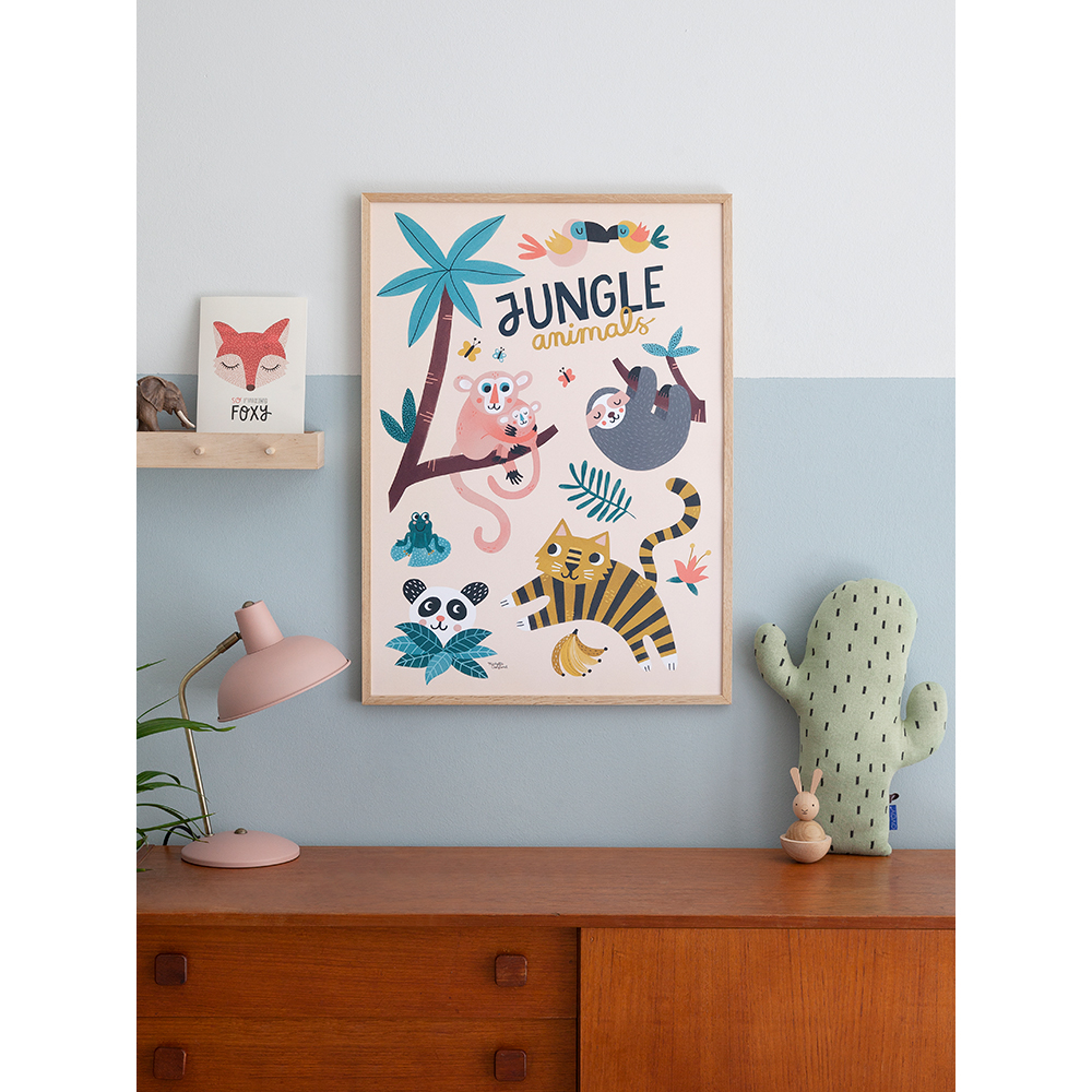 plakát "Zvířátka z džungle" 50 x 70 cm