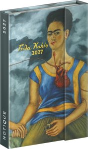 NOTIQUE Týdenní magnetický diář Frida Kahlo 2027, 11 x 16 cm