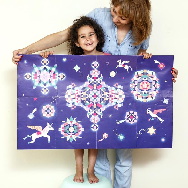 Mozaika Jednorožec	- Samolepkový plakát