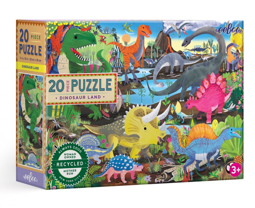 Puzzle - Dinosauří louka 20 dílků