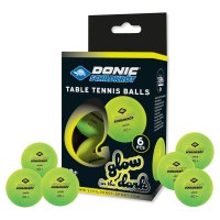 Donic-Schildkröt - míčky na stolní tenis svítící ve tmě Poly 40+, 6 ks