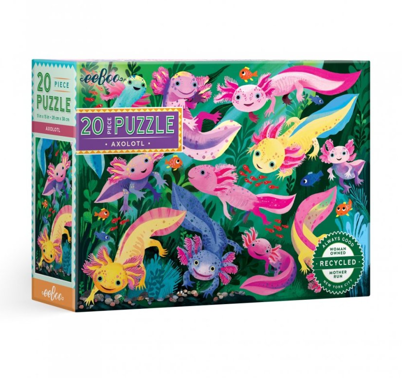 Axolotl 20 Piece Puzzle, eeBoo