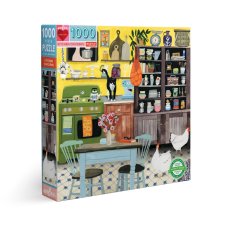 Puzzle Slepičky v kuchyni 1000 dílků, eeBoo