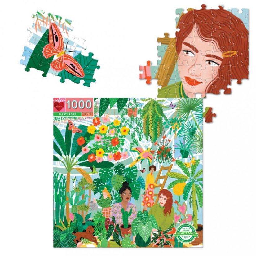 Puzzle Dámy mezi květinami 1000 dílků