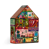 Haunted House 100 Piece Puzzle eeBoo, shaped box eeBoo