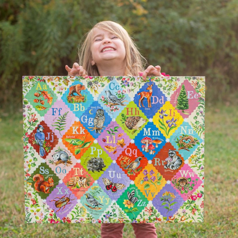 A is for Acorn  - Giant Alphabet puzzle, 36 Piece, eeBoo