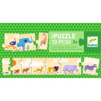 DJECO Dlouhé puzzle od největšího - 10 pcs