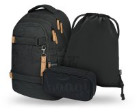 BAAGL SET 3 Skate Max Darkness: batoh, penál, sáček