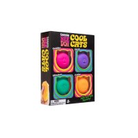 Schylling NeeDoh Barevné mačkací mini kočky 4 ks