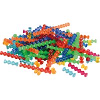 Stavebnice Playstix průhledná, 105 dílků
