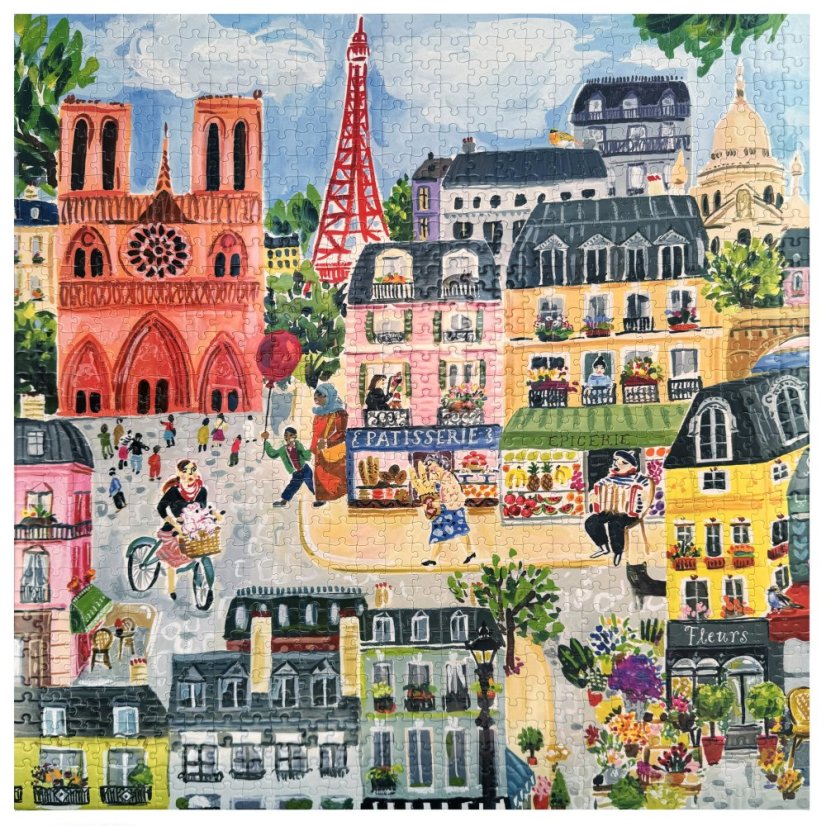 Paris in a Day -  1000 Piece Puzzle, eeBoo
