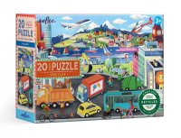 Puzzle Svět automobilů 20 dílků, eeBoo
