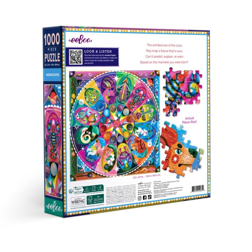Horoscopes -  1000 Piece Puzzle, eeBoo