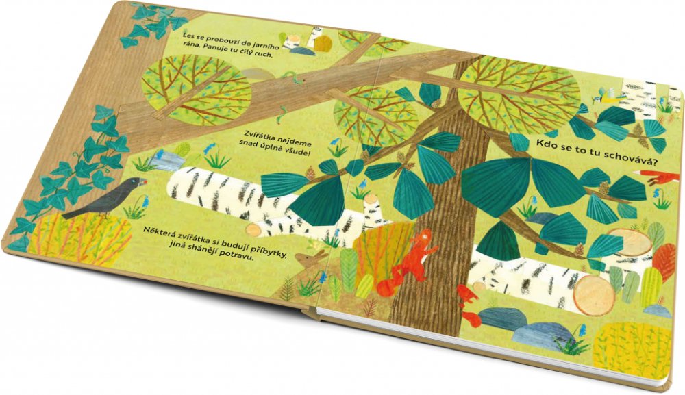 Kdo se to tu schovává? V LESE – Knížka s odklápěcími okénky