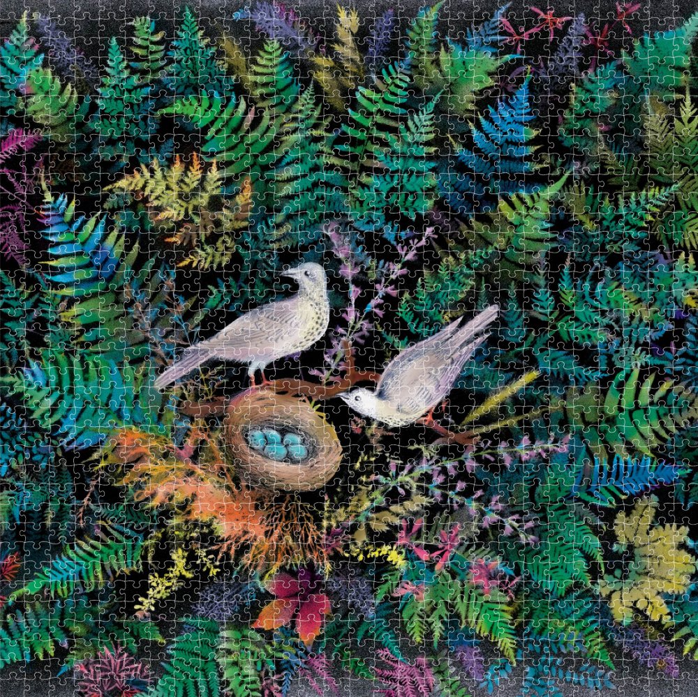 Birds in Fern Puzzle 1000 pieces