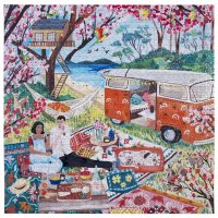 Puzzle Život v karavanu 1000 dílků, eeBoo