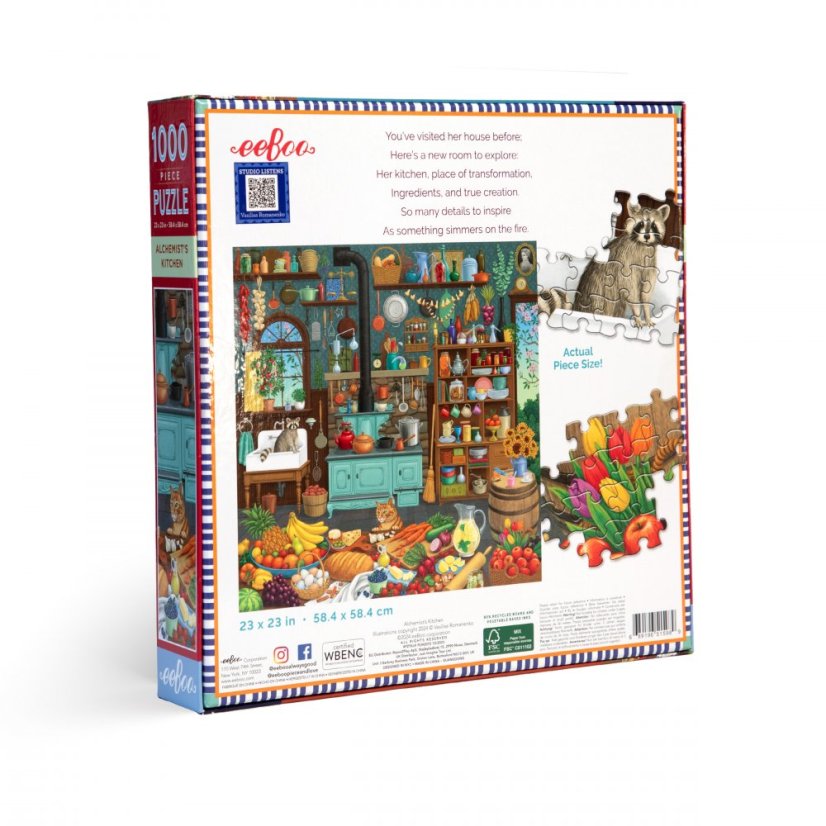 Puzzle Alchymistova kuchyň 1000 dílků, eeBoo