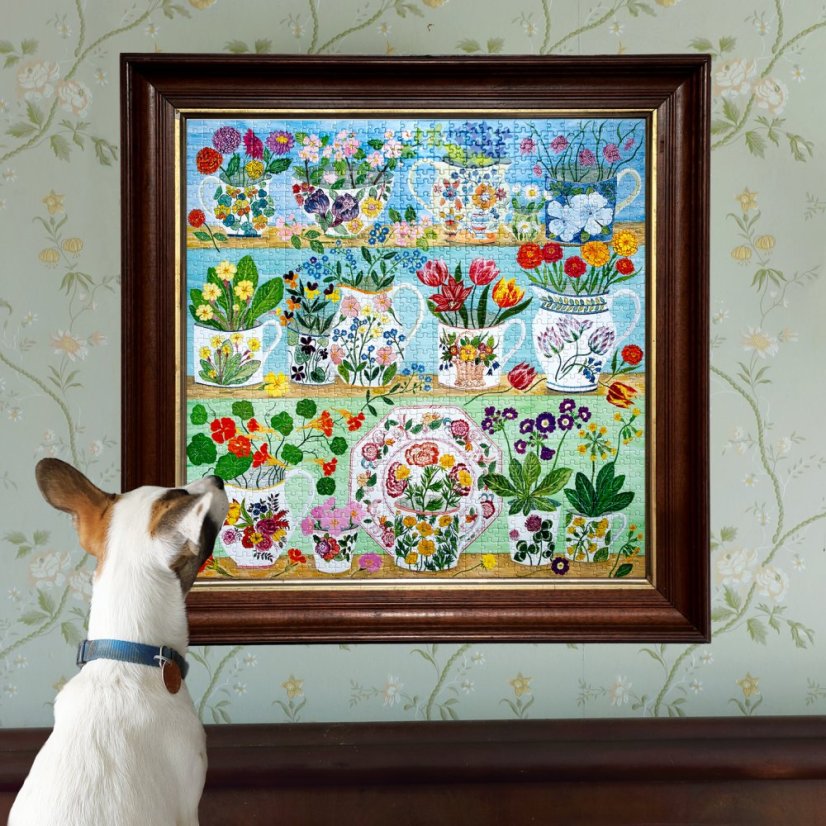 Floral Cupboard - 1000 Piece Puzzle eeBoo