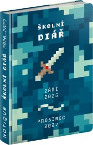Školní diář Gamer (září 2026 – prosinec 2027), 9,8 x 14,5 cm