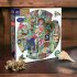 "Collecting Nature" - 500 Piece Round Puzzle eeBoo