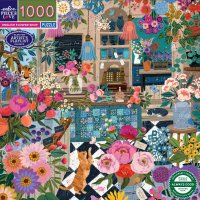 Anglické květinářství - puzzle 1000 dílků, eeBoo