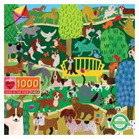 Puzzle Psi v parku 1000 dílků, eeBoo