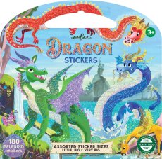 Draci - 200  lesklých samolepek s úchytem, eeBoo