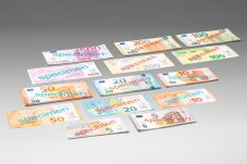 Wissner Hrací peníze Bankovky Eura 140 ks