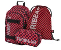 BAAGL 3 SET Skate Teribear: batoh, penál a sáček