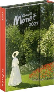 NOTIQUE Týdenní magnetický diář Claude Monet 2027, 11 x 16 cm