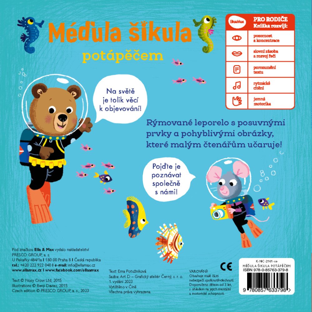 MÉĎULA ŠIKULA POTÁPĚČEM – Obrázky s pohyblivými prvky