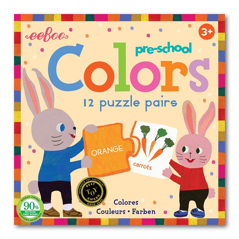 Předškolní Duo puzzle - Barvy