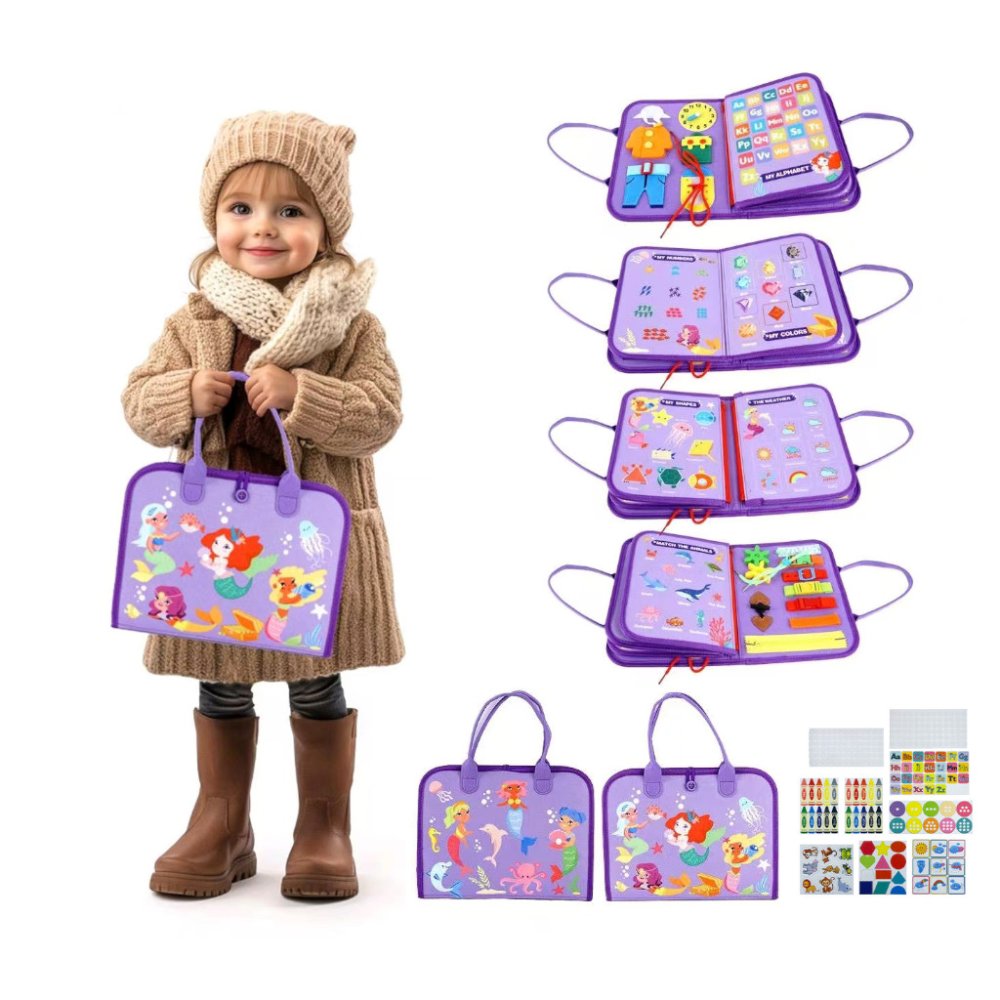 2Kids Toys Senzorická busy kniha Mořské panny