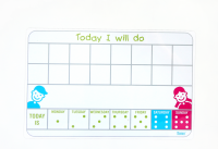 Flexi Magnetic tab without pictograms - Daily Routines schedule