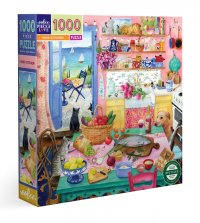 Puzzle Růžová kuchyň 1000 dílků, eeBoo