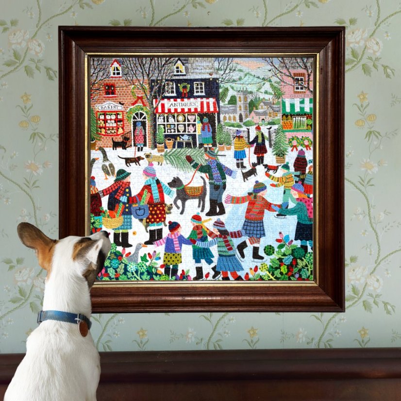 Christmas in the Square 1000 Piece Square Puzzle, eeBoo