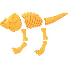 Triceratop bábovky, velká 7 dílná sada - žlutá