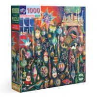 Puzzle Vánoční ozdoby 1000 dílků, eeBoo