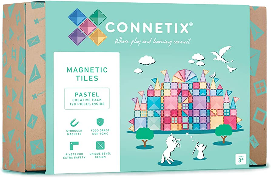 Connetix Magnetická pastelová stavebnice 120 dílků