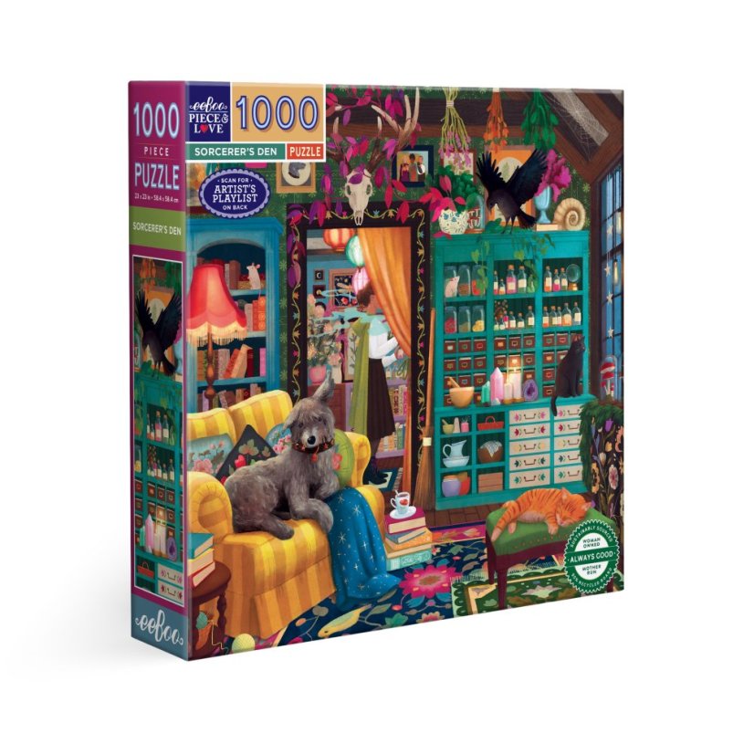 Kouzelníkova komnata - puzzle 1000 dílků, eeBoo