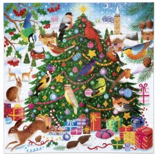 Vánoce zpěvných ptáků - puzzle 1000 dílků, eeBoo