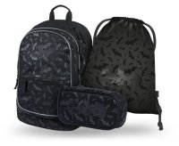 BAAGL SET 3 Core Batman černý: batoh, penál, sáček GRS