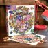 Autumn Bouquet - 500 Piece Round Puzzle eeBoo