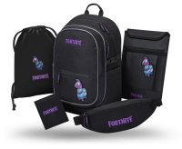 BAAGL SET 5 Core Fortnite Llama: batoh, sáček, ledvinka, obal na notebook, peněženka GRS