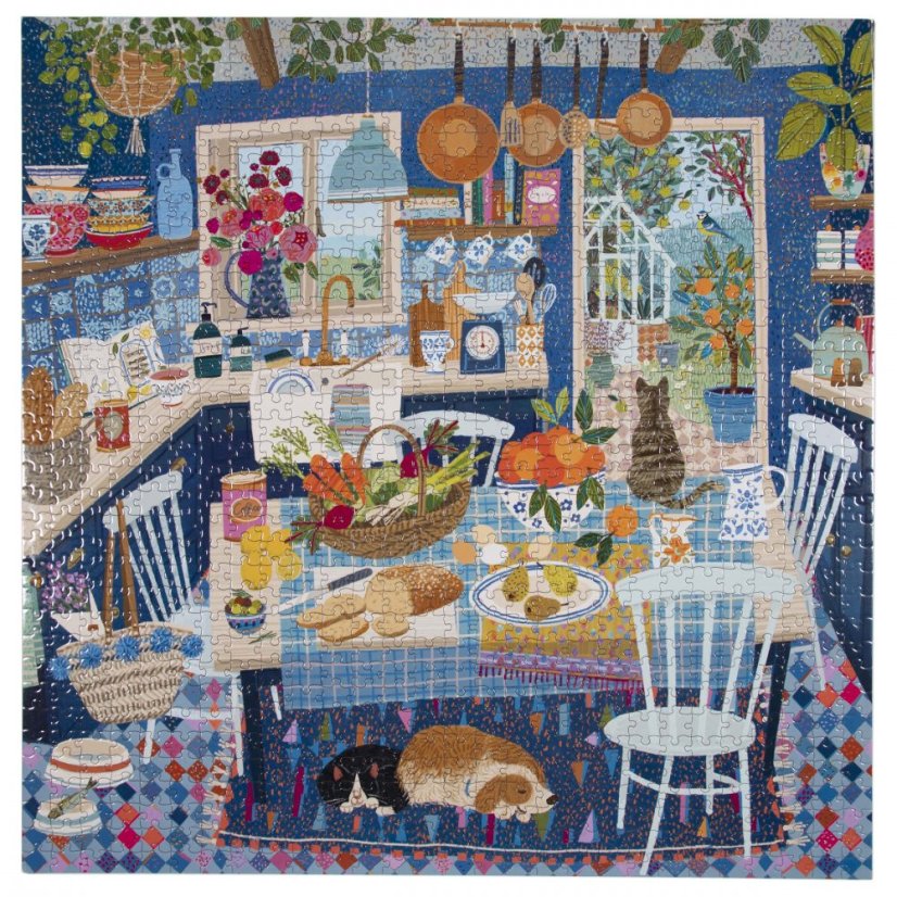 Blue Kitchen 1000 Piece Puzzle, eeBoo
