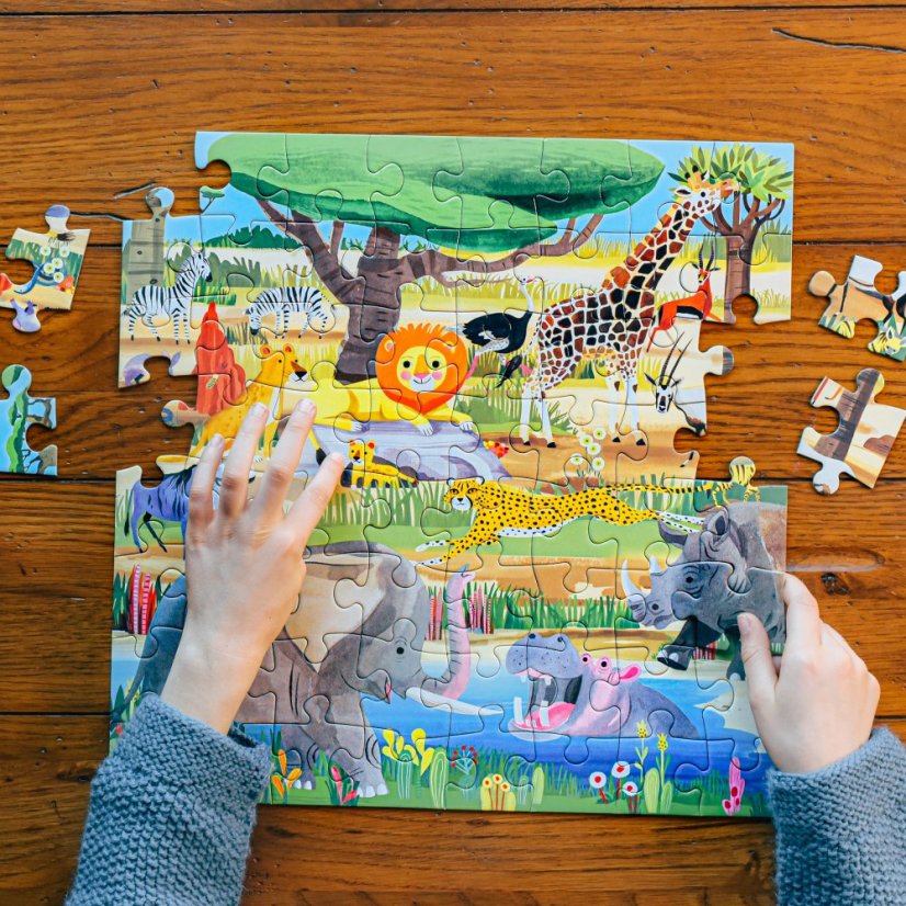 Savana 64 Piece Puzzle, eeBoo