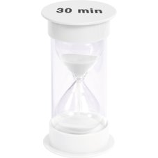 Přesýpací hodiny / časovač - 30 minut (bílé)