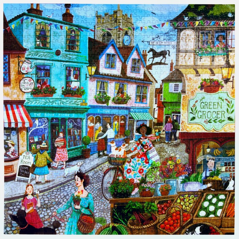 Village by the Sea -  1000 Piece Puzzle eeBoo