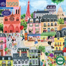 Paris in a Day -  1000 Piece Puzzle, eeBoo